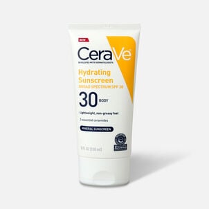 CeraVe Hydrating Sunscreen Body Lotion, SPF 30, 5 fl oz.