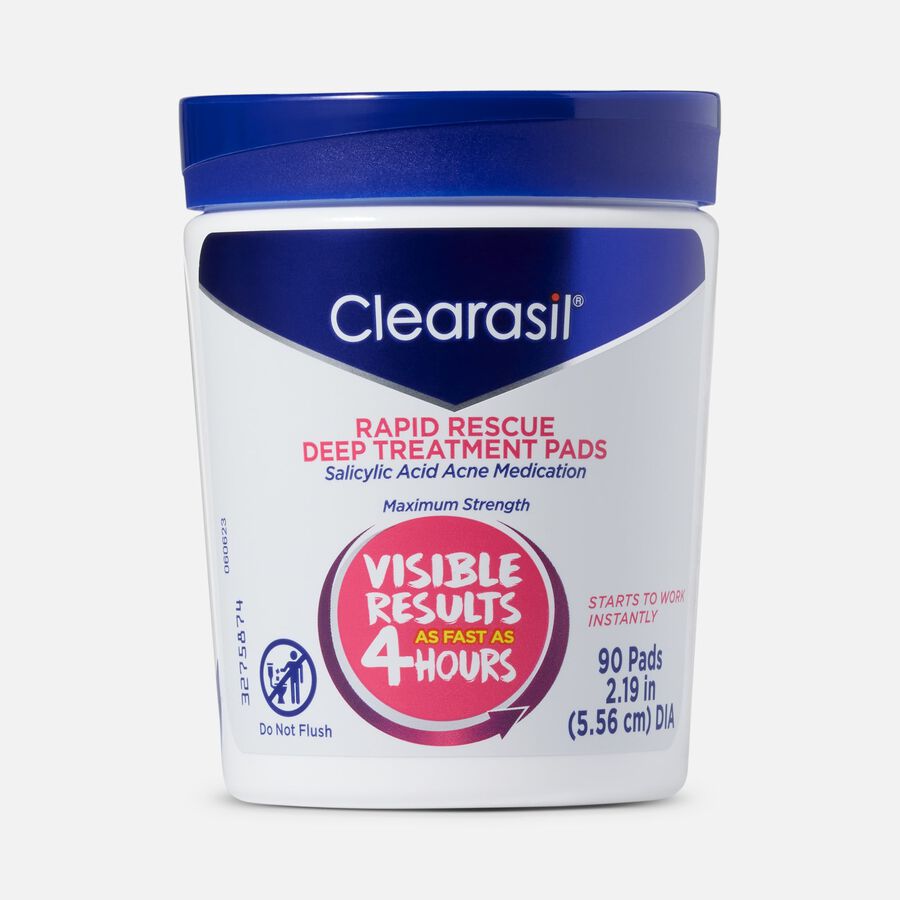 Clearasil Rapid Rescue Deep Treatment Pads, 90 ct., , large image number 0