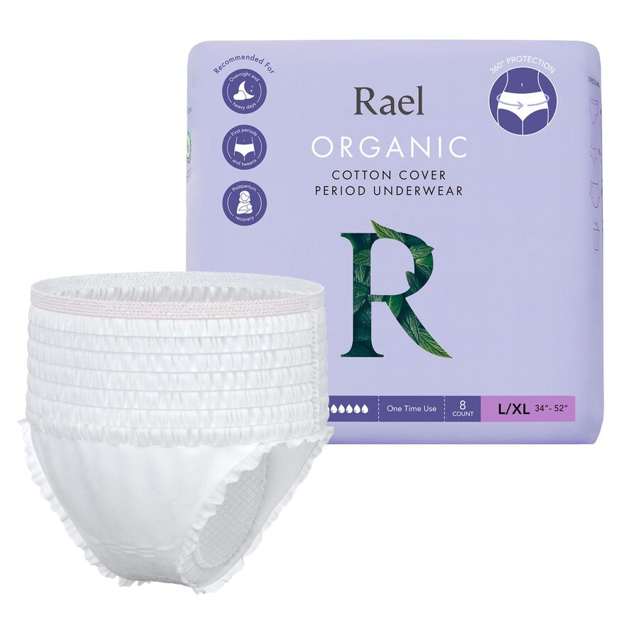 Rael Organic Cotton Disposable Period Underwear, , large image number 1