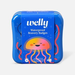 Welly Bravery Badges Waterproof Jellyfish Assorted Flex Fabric Bandages - 39 ct.