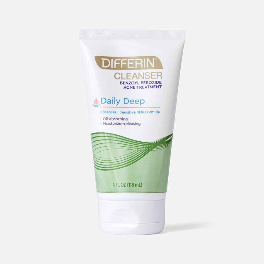 Differin Daily Deep Cleanser 5% BPO, 4 oz., , large image number 1