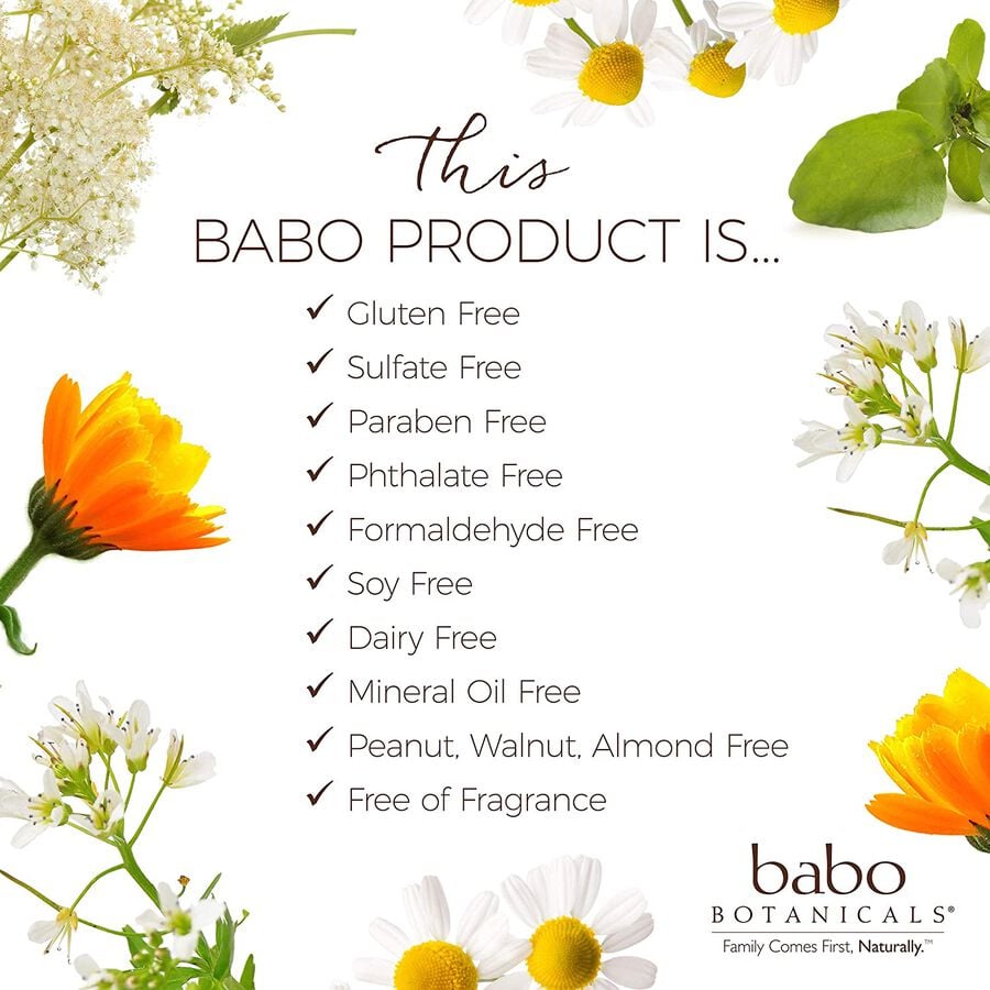 Babo Botanicals Sensitive Baby Fragrance Free Diaper Cream, 3 oz., , large image number 10