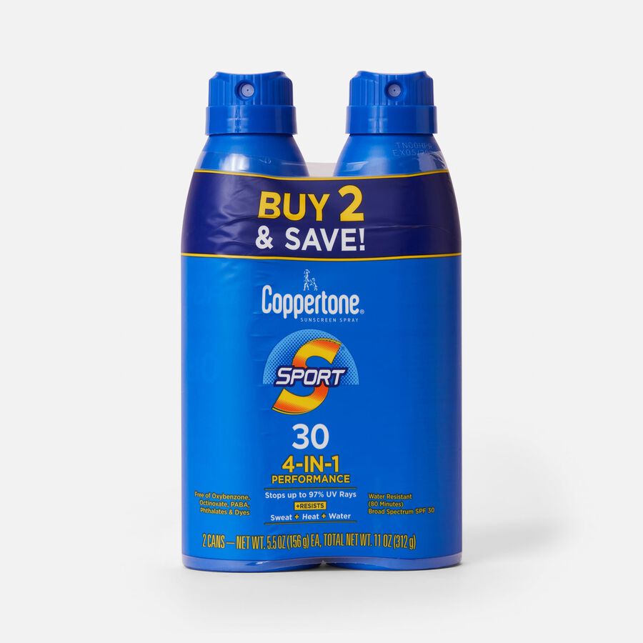 Coppertone Sport Sunscreen Spray, 11 oz. - Twin Pack, , large image number 0