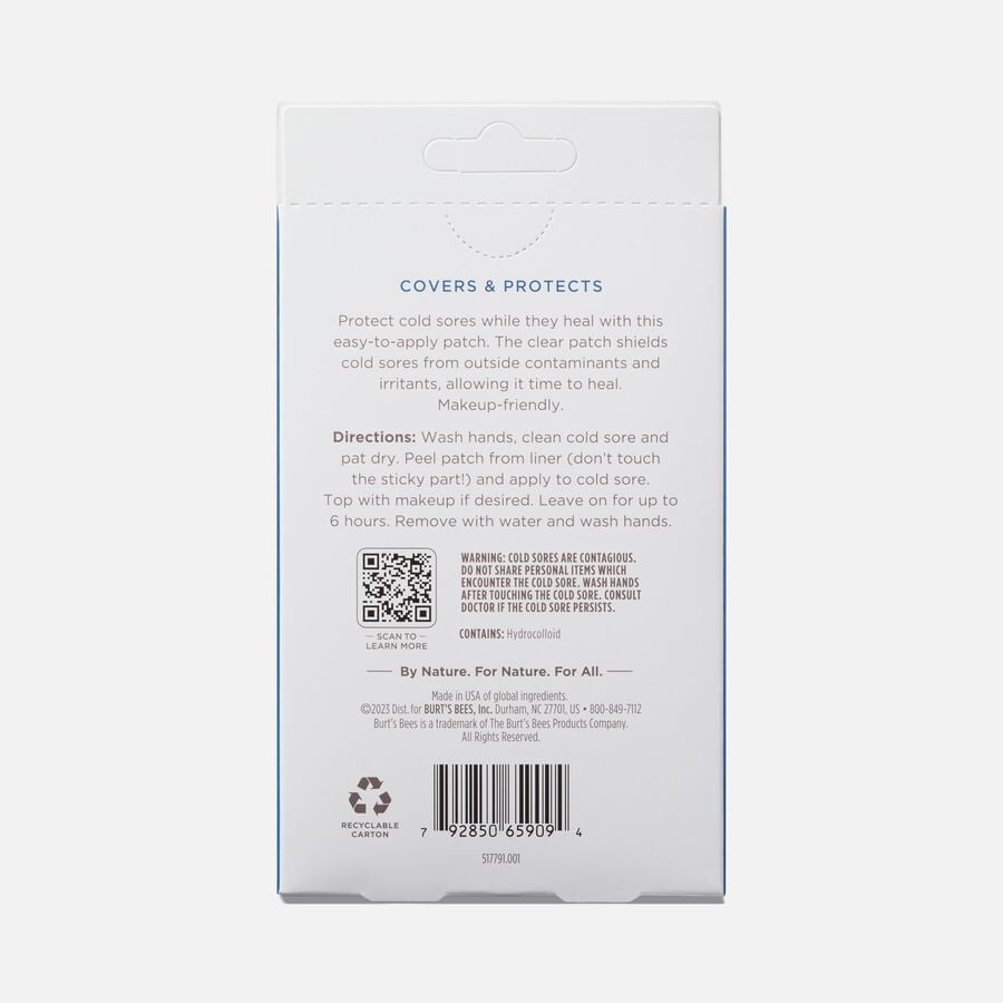 Burt's Bees Cold Sore Healing Patches, 12-Pack, , large image number 1