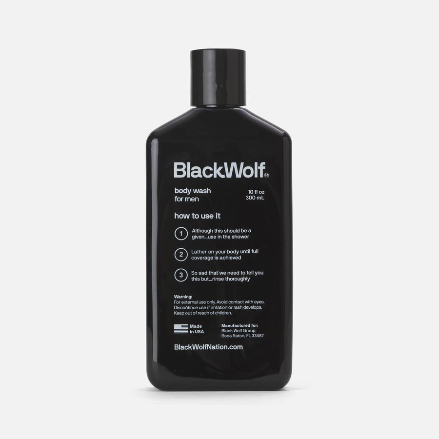 Black Wolf Acne Charcoal Body Wash, 10 oz., , large image number 1