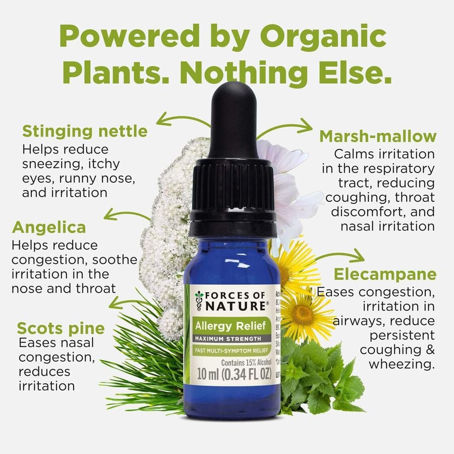 Forces of Nature Allergy Maximum Strength Sublingual Drops, 10ml, , large image number 2