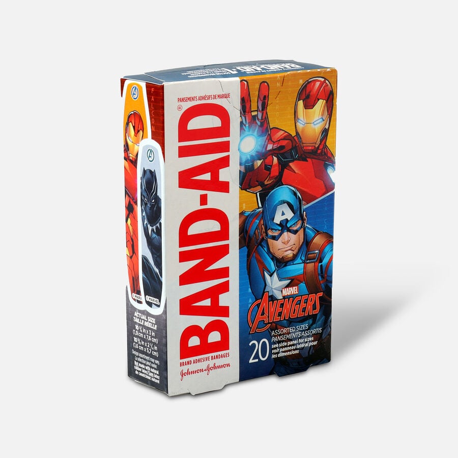 BAND-AID&reg; Adhesive Assorted Bandages Marvel Avengers, 20 ct., , large image number 1