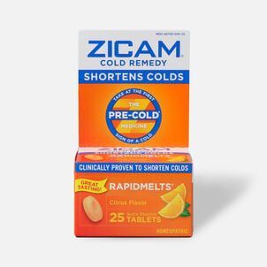Zicam Cold Remedy RapidMelts with Vitamin C, Citrus, 25 ct.