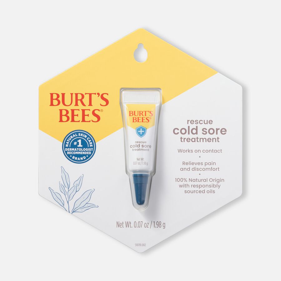 Burt's Bees Rescue Cold Sore Treatment, 0.07 oz., , large image number 0