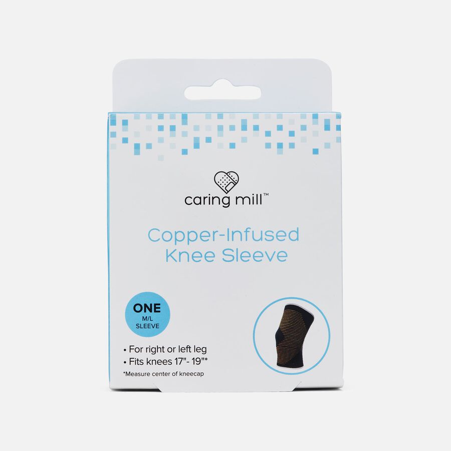 Caring Mill&trade; Copper-Infused Knee Compression Sleeve, , large image number 0