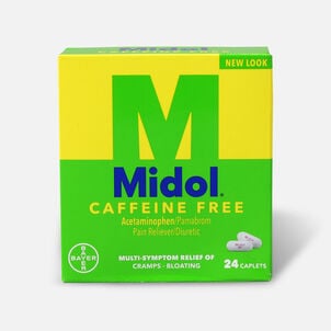 Midol Caffeine Free Caplets, 24 ct.