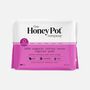The Honey Pot 100% Organic Top Sheet Super Herbal Menstrual Pads with Wings, , large image number 0