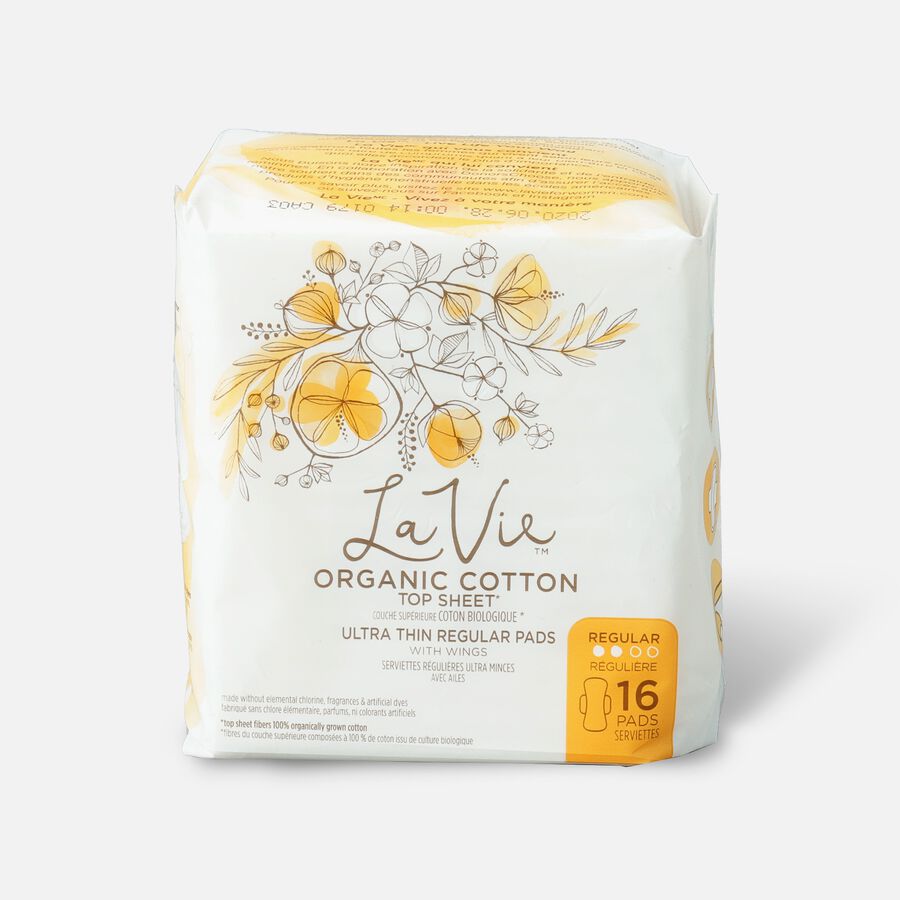 La Vie Organic Cotton Top Sheet Ultra-Thin Liners, 27ct, , large image number 0