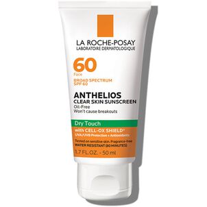 La Roche-Posay Anthelios Clear Skin, Dry Touch Face Sunscreen, Oil Free with SPF 60, 1.7 Fl. Oz.