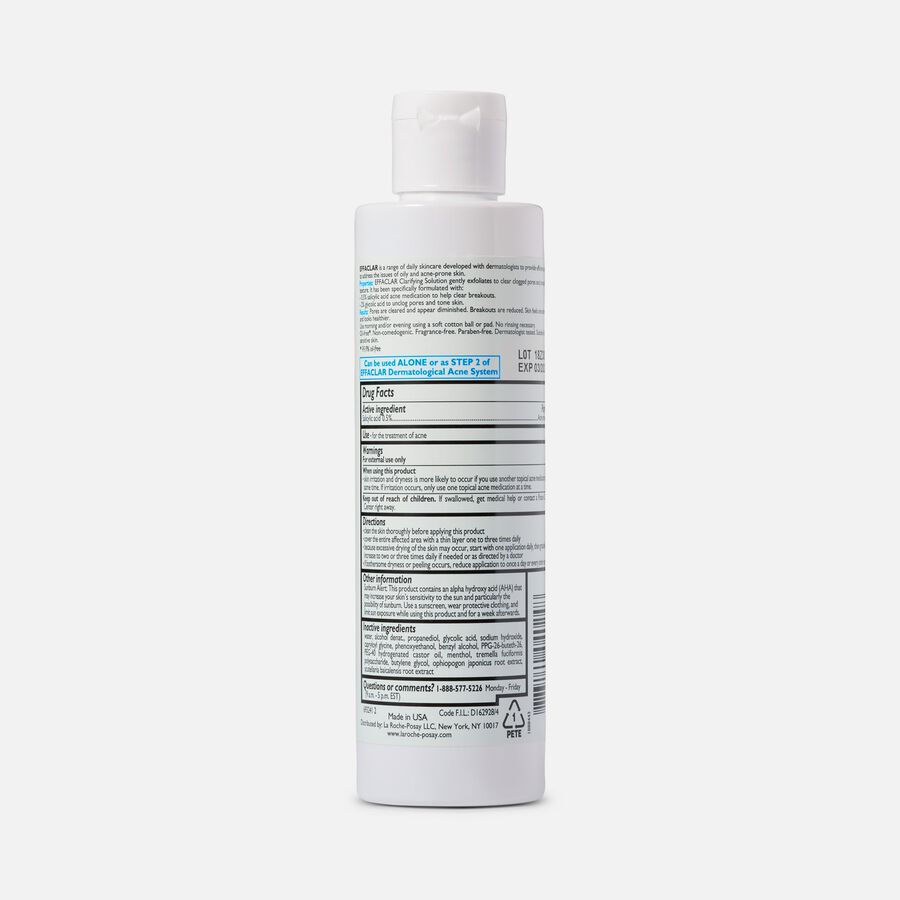 La Roche-Posay Effaclar Clarifying Solution Acne Toner with Salicylic Acid, 6.76 oz., , large image number 1
