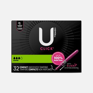 U by Kotex Click Compact Tampons, Super Absorbency