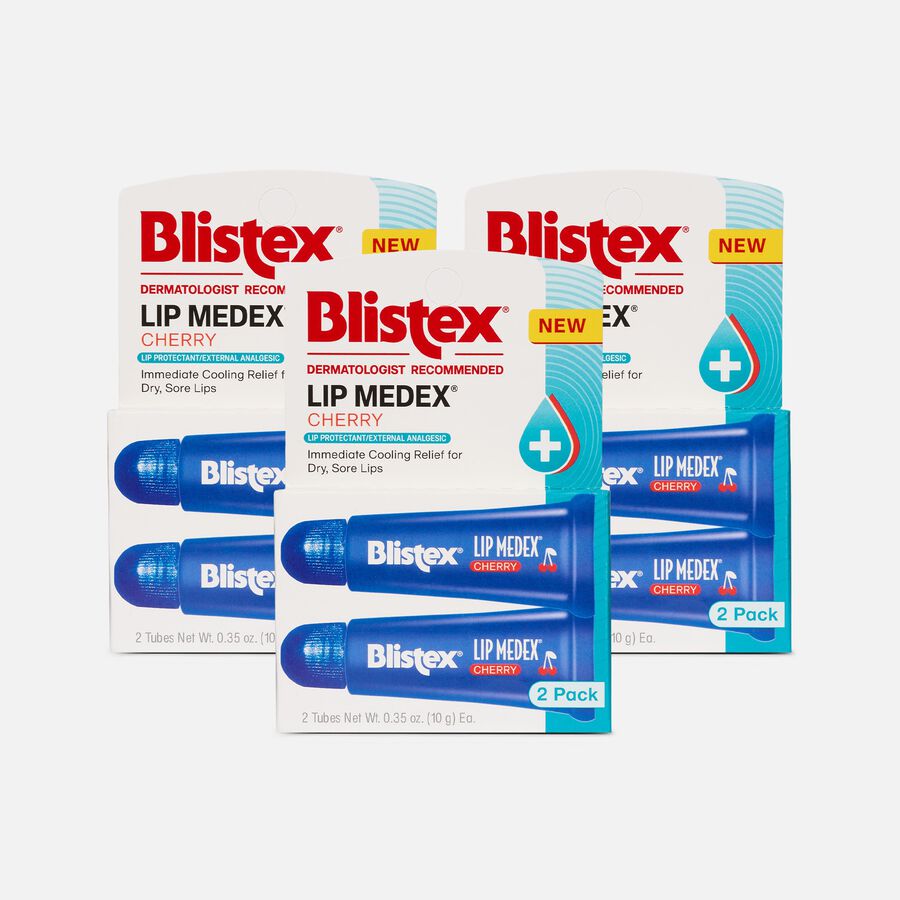 Blistex Lip Medex Cherry Tube 2-Pack .35 oz. (3-Pack), , large image number 0