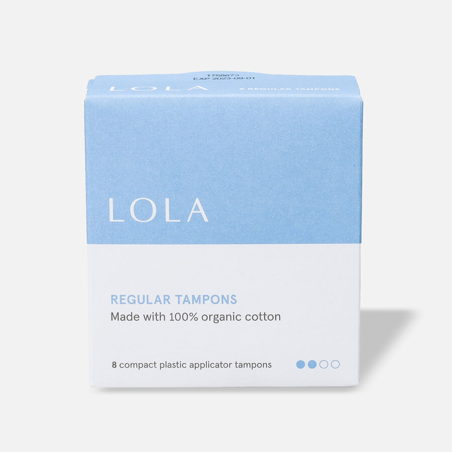 LOLA Regular Tampons, Compact Plastic Applicator, 48 ct., , large image number 2