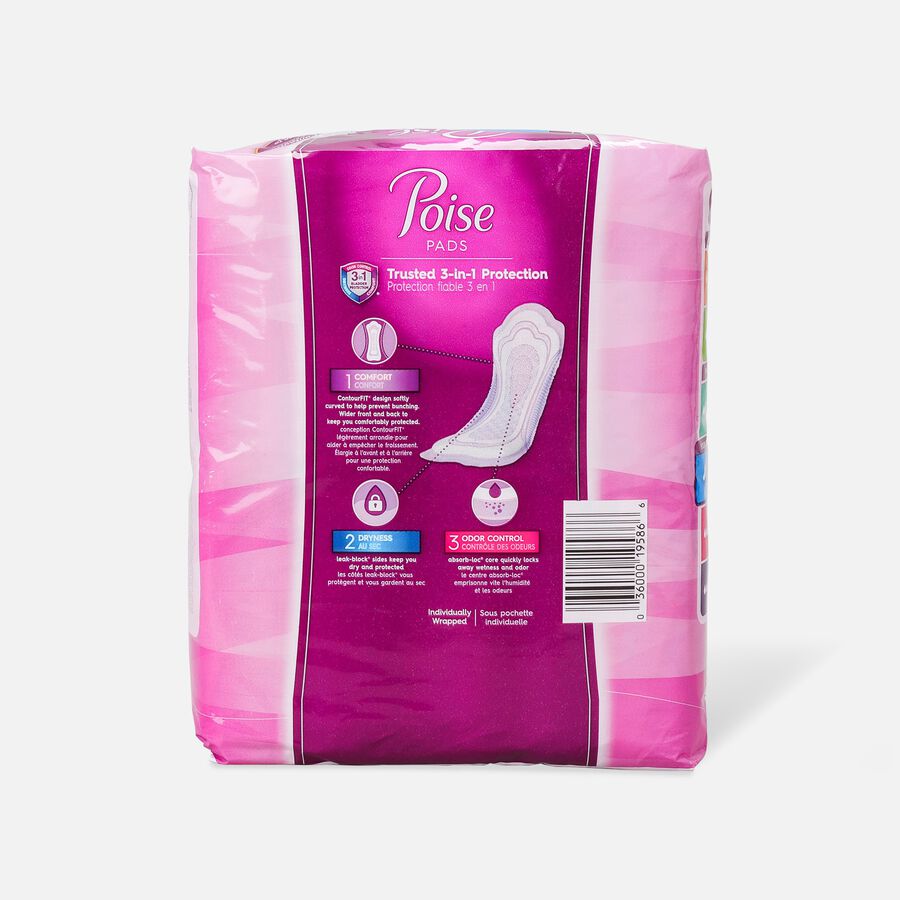 Poise Incontinence Pads, Moderate Absorbency 10", 20 ct., , large image number 1