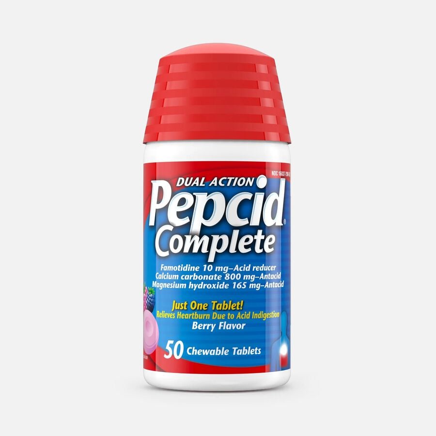 PEPCID COMPLETE Chewable Tablets, Berry, 50 ct., , large image number 0
