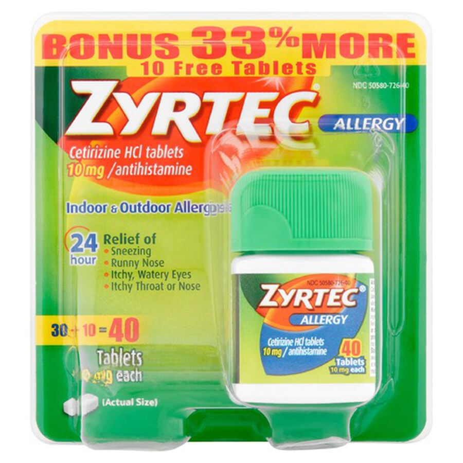 Zyrtec Adult Allergy Relief Tablets, 10mg, , large image number 3