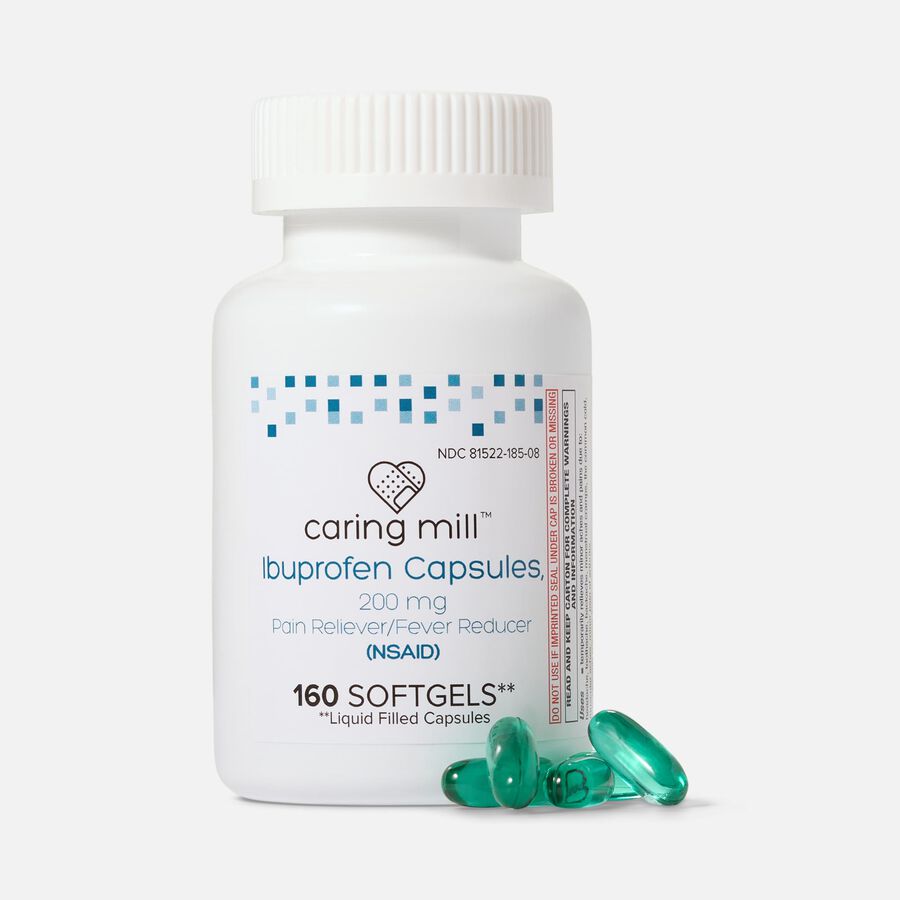 Caring Mill&trade; Ibuprofen Liquid Gels Pain Reliever/ Fever Reducer (NSAID), , large image number 0