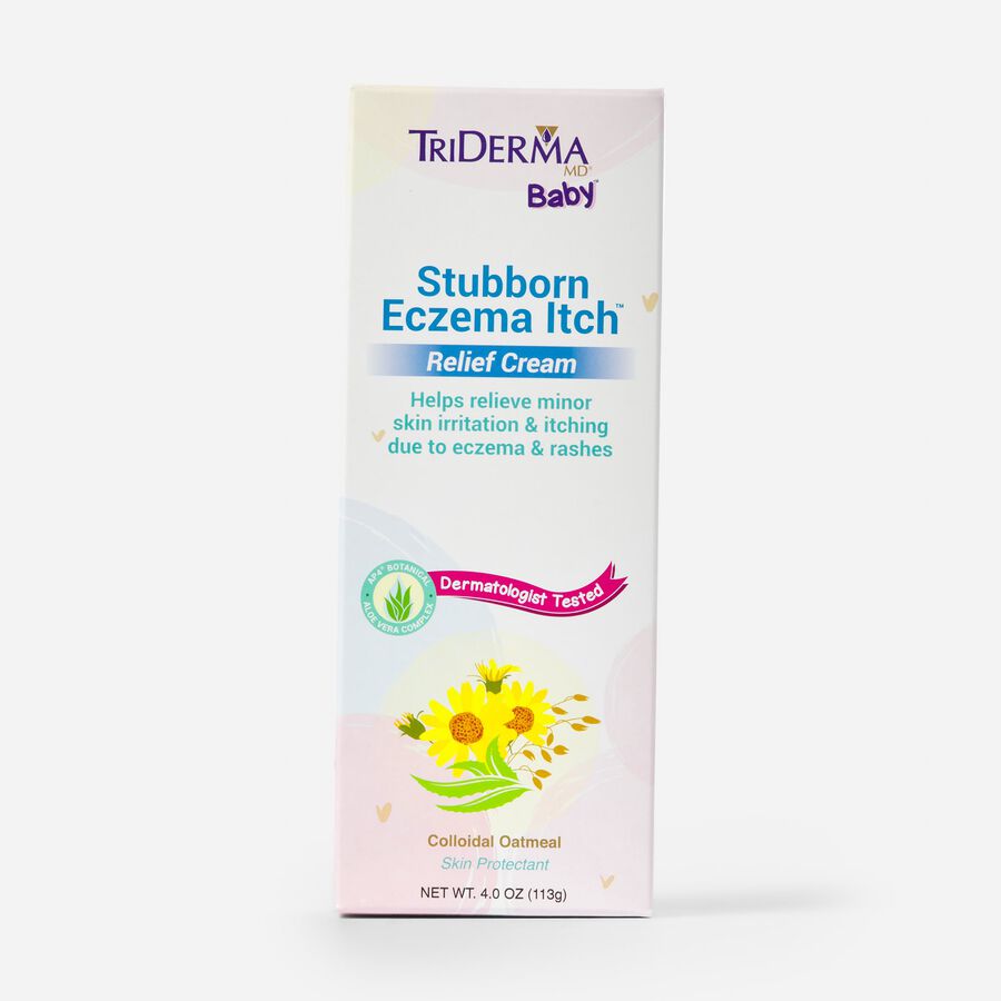 TriDerma Baby, Stubborn Eczema Itch™ Relief Cream, 4 oz. Tube, , large image number 2