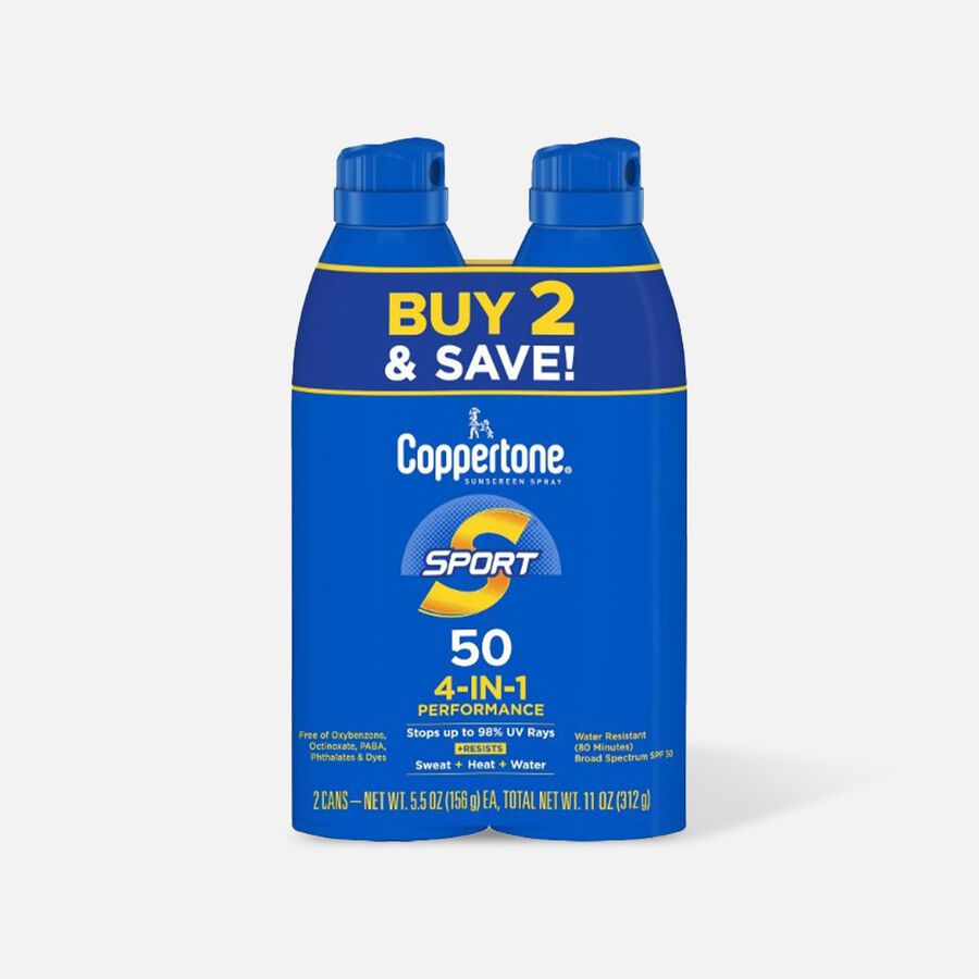 Coppertone Sport Sunscreen Spray, 11 oz. - Twin Pack, , large image number 1