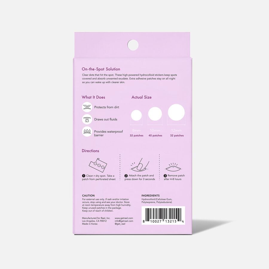 Rael Beauty Miracle Patch Overnight Spot Cover, 52 ct., , large image number 1