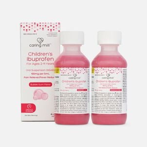 Caring Mill&trade; Children&rsquo;s Ibuprofen Pain Reliever/Fever Reducer, Bubble Gum, 4 fl oz. (2-Pack)