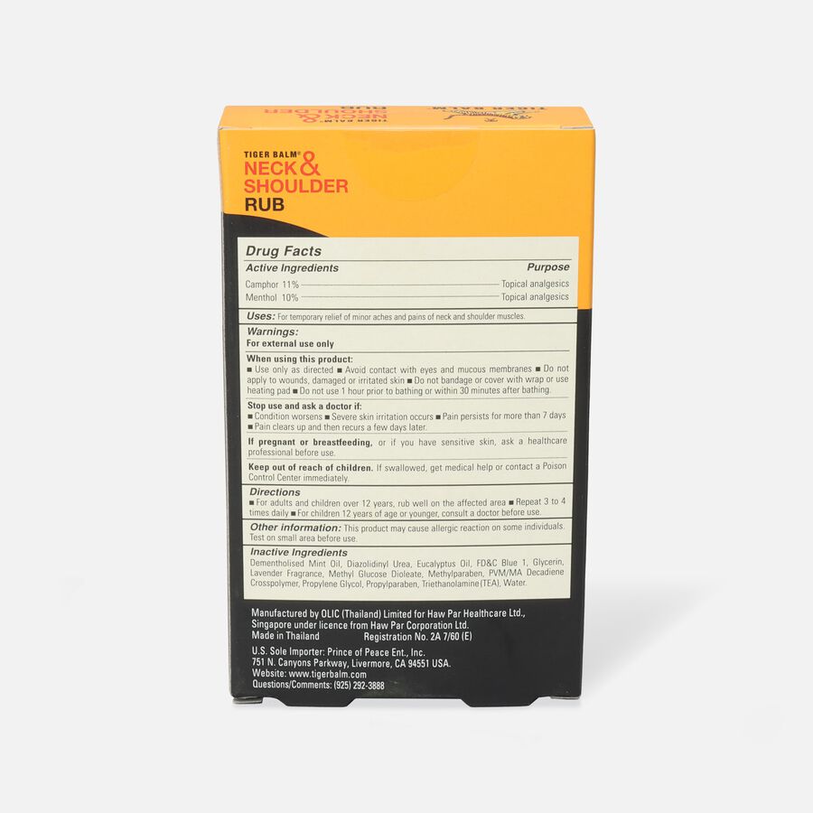 Tiger Balm Neck & Shoulder Rub, 50G, 1.76 oz., , large image number 2