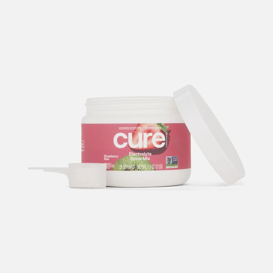 Cure Hydrating Electrolyte Drink Mix, Strawberry Kiwi Bulk Jar, 28 ct., , large image number 4