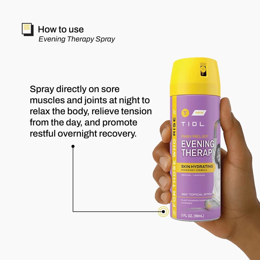 TIDL Evening Therapy Pain Relief Spray, Lavender, 3 oz., , large image number 3