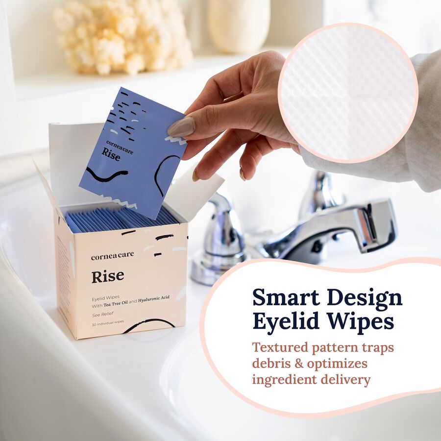 CorneaCare Rise Eyelid Wipes, 30 ct., , large image number 1