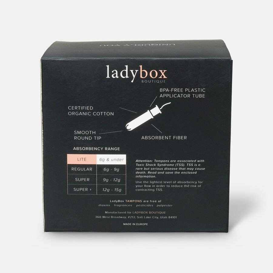 LadyBox Boutique Applicator Tampons, Lite, , large image number 1