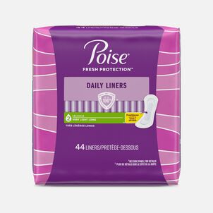Poise Daily Liners, Incontinence Panty Liners