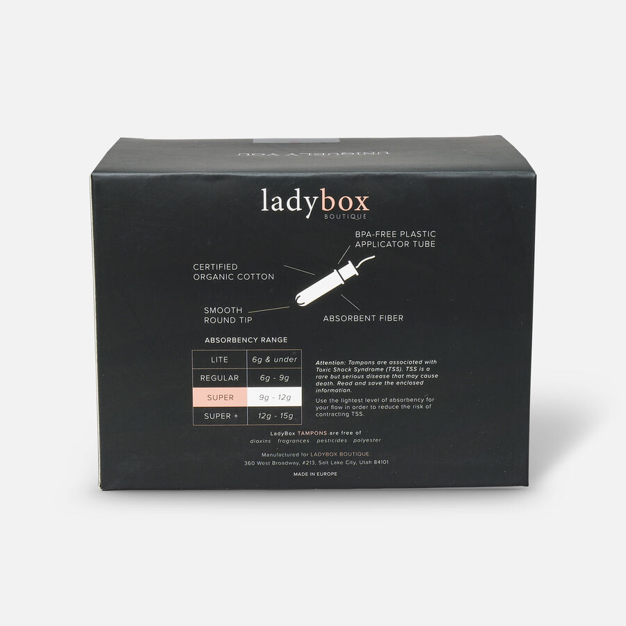 LadyBox Boutique Applicator Free Super Tampons, , large image number 1