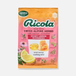 Ricola&reg; Throat Relief & Cough Suppressant, Honey Lemon with Echinacea, 45 ct.