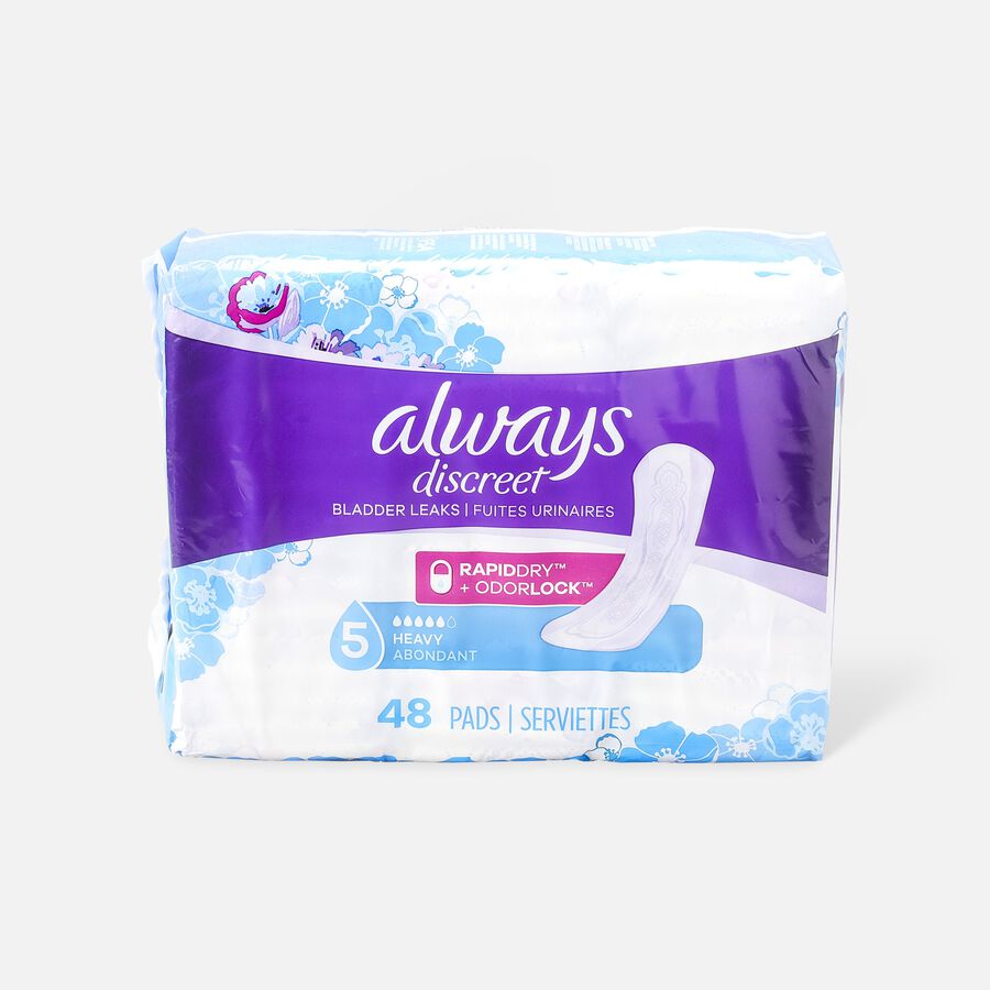 Always Discreet Long Incontinence Pads, , large image number 0