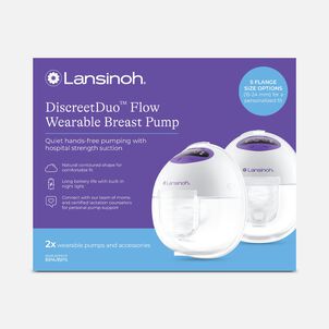 Lansinoh DiscreetDuo Flow Hands-free Wearable Electric Breast Pump