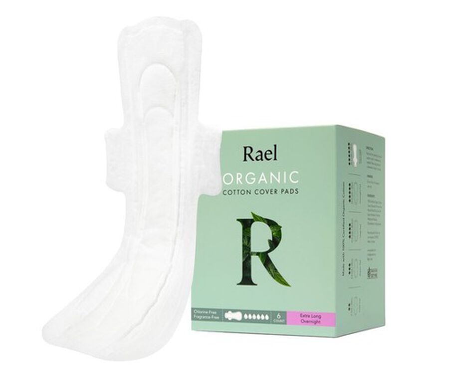 Rael Organic Cotton Cover Pads, Extra Long Overnight, , large image number 6