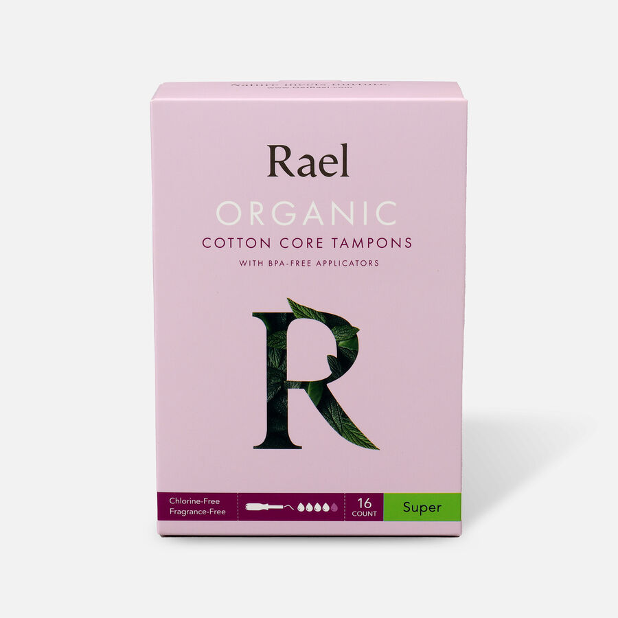 Rael Organic Cotton Core Tampons with BPA-Free Applicators, , large image number 6