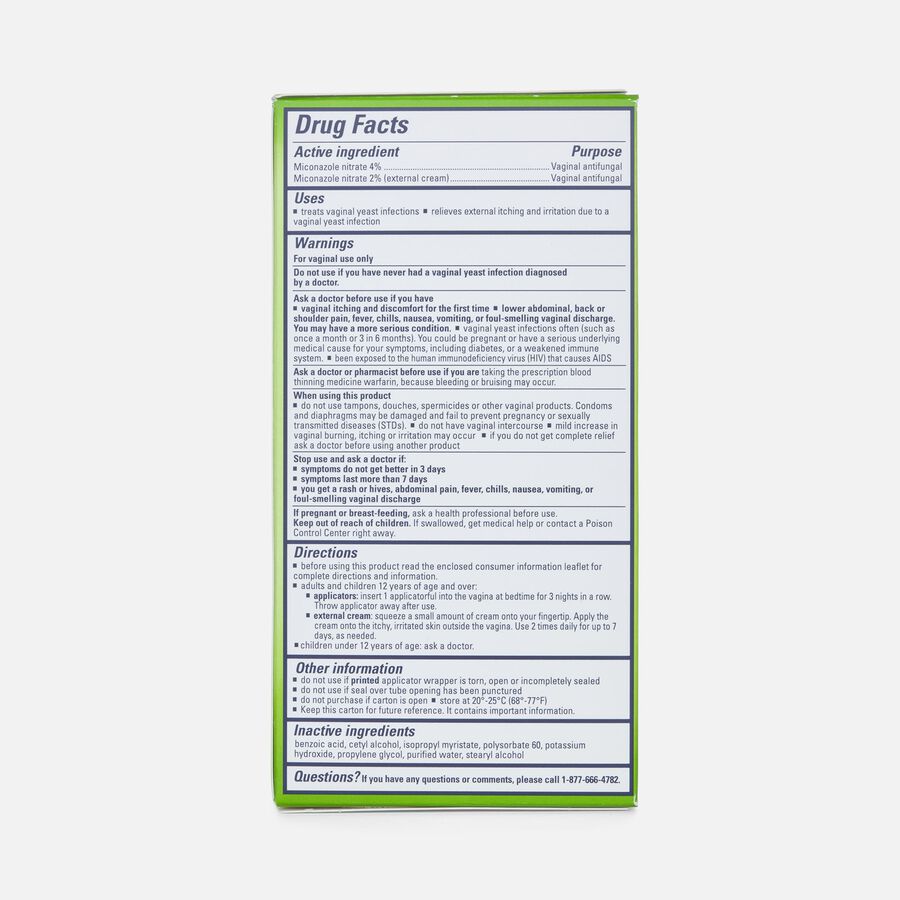 Monistat 3, Cure and Itch Relief, Prefilled Cream, , large image number 1