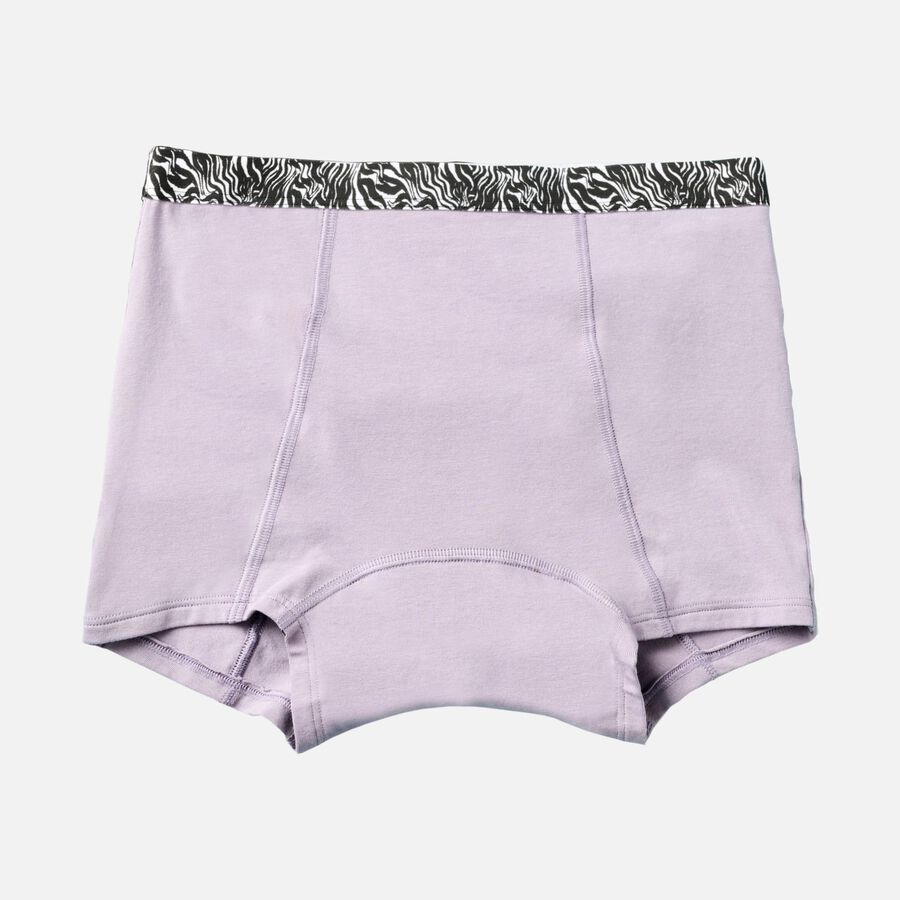 Thinx Teens Boyshort Period Underwear, Purple Ash, , large image number 0