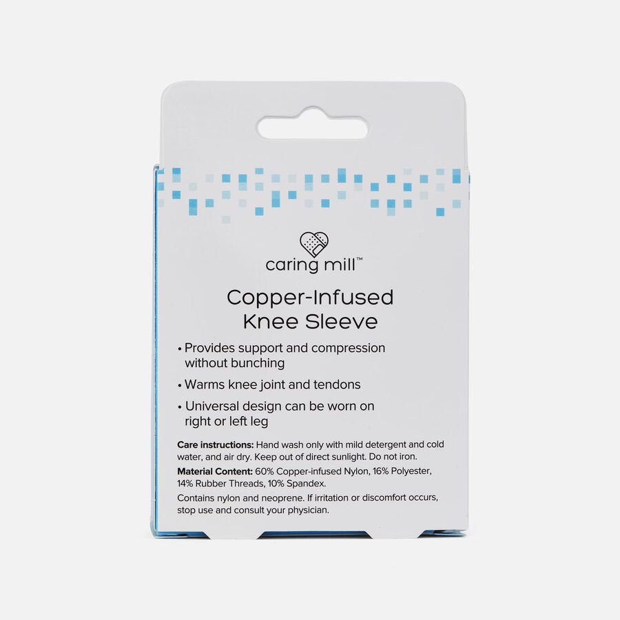 Caring Mill&trade; Copper-Infused Knee Compression Sleeve, M/L, , large image number 2