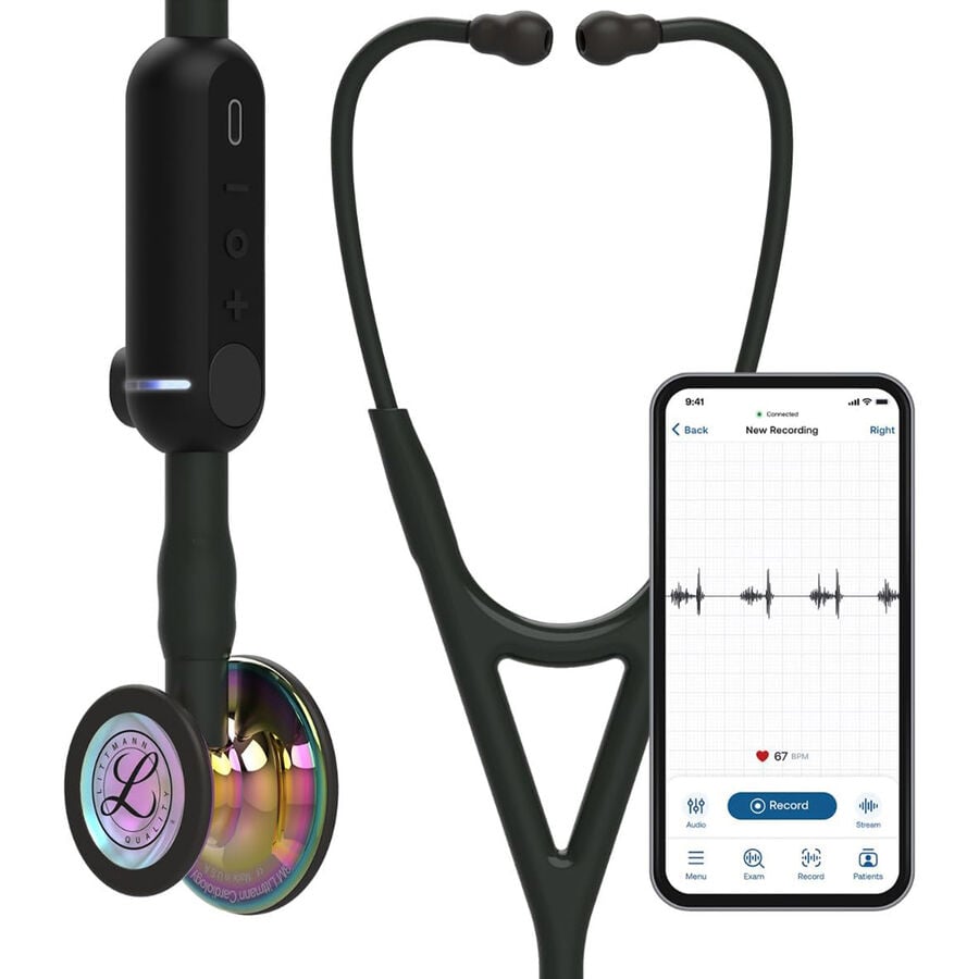 Littmann Core Digital Stethoscope High Polish Rainbow Chestpiece, , large image number 2