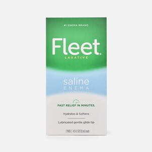 Fleet Enema, Ready-to-Use Saline Laxative, Twin Pack