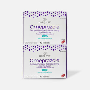 Caring Mill Omeprazole Delayed Release Tablets, 42 ct. (2-Pack)