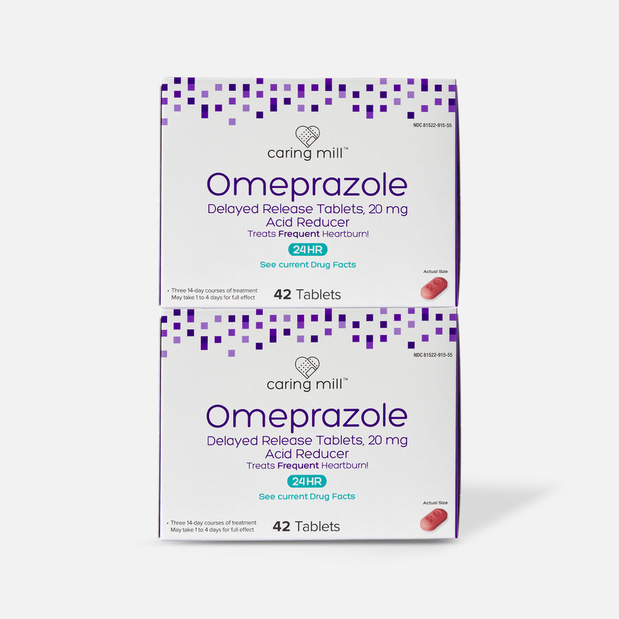 Caring Mill Omeprazole Delayed Release Tablets, 42 ct. (2-Pack), , large image number 0