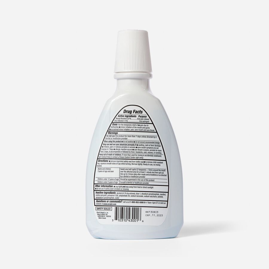 Orajel Toothache Rinse, 16 oz., , large image number 1